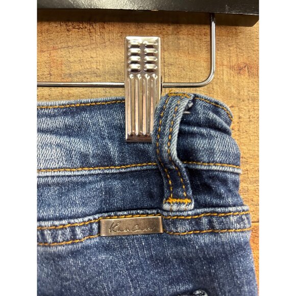 KanCan Womens Distressed Skinny Jeans Size 28 Blue Denim - Picture 6 of 8